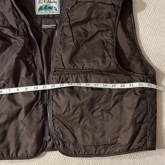 vintage chocolate brown liner E. Rhodes - Picture 7 of 9